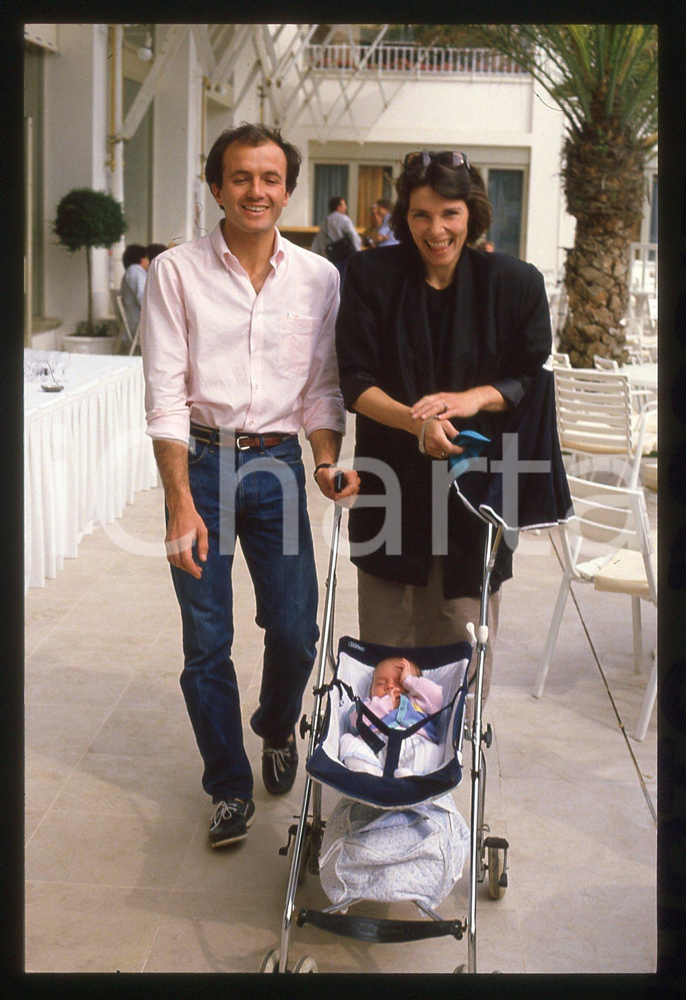 35mm vintage slide* 1985 ca COSTUME - Carole BERG e Philippe BARROSO (5)