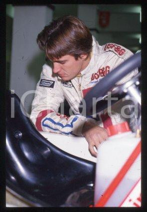35mm vintage slide* 1988 ca FORMULA1 USF&G Racing driver Eddie CHEEVER (10)