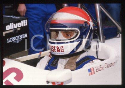 35mm vintage slide* 1988 ca FORMULA1 USF&G Racing driver Eddie CHEEVER (17)