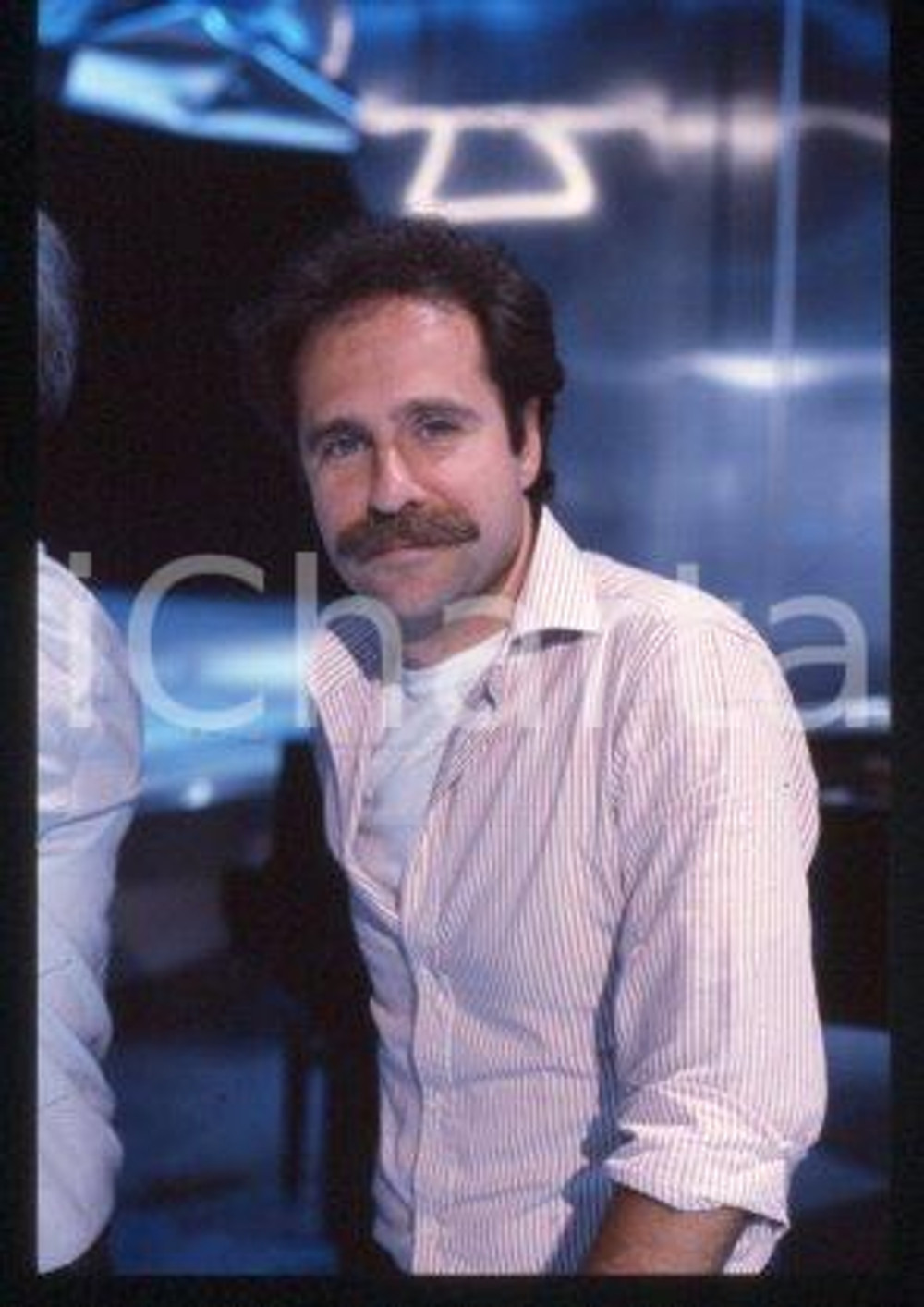 35mm vintage slide* 1985 ca TV ITALIA il regista Francisco BOSERMAN (8)