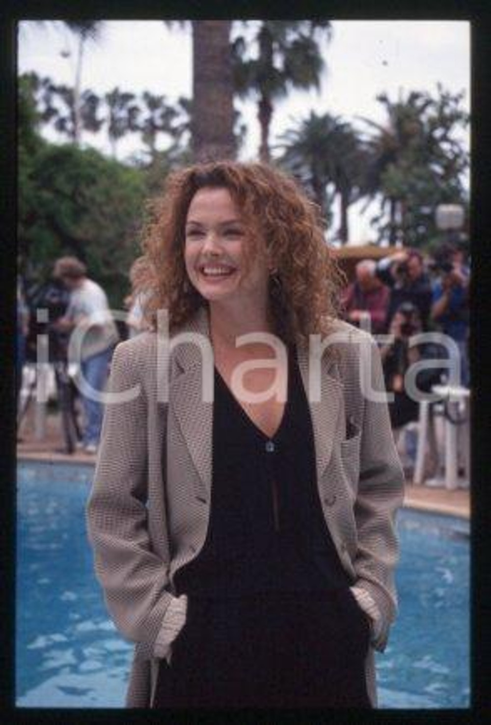 35mm vintage slide* 1994 CANNES Film Festival American actress Dina MEYER (16)