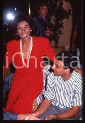 35mm vintage slide* 1987 ca MUSIC Welsh singer Shirley BASSEY Michele ALBORETO 8