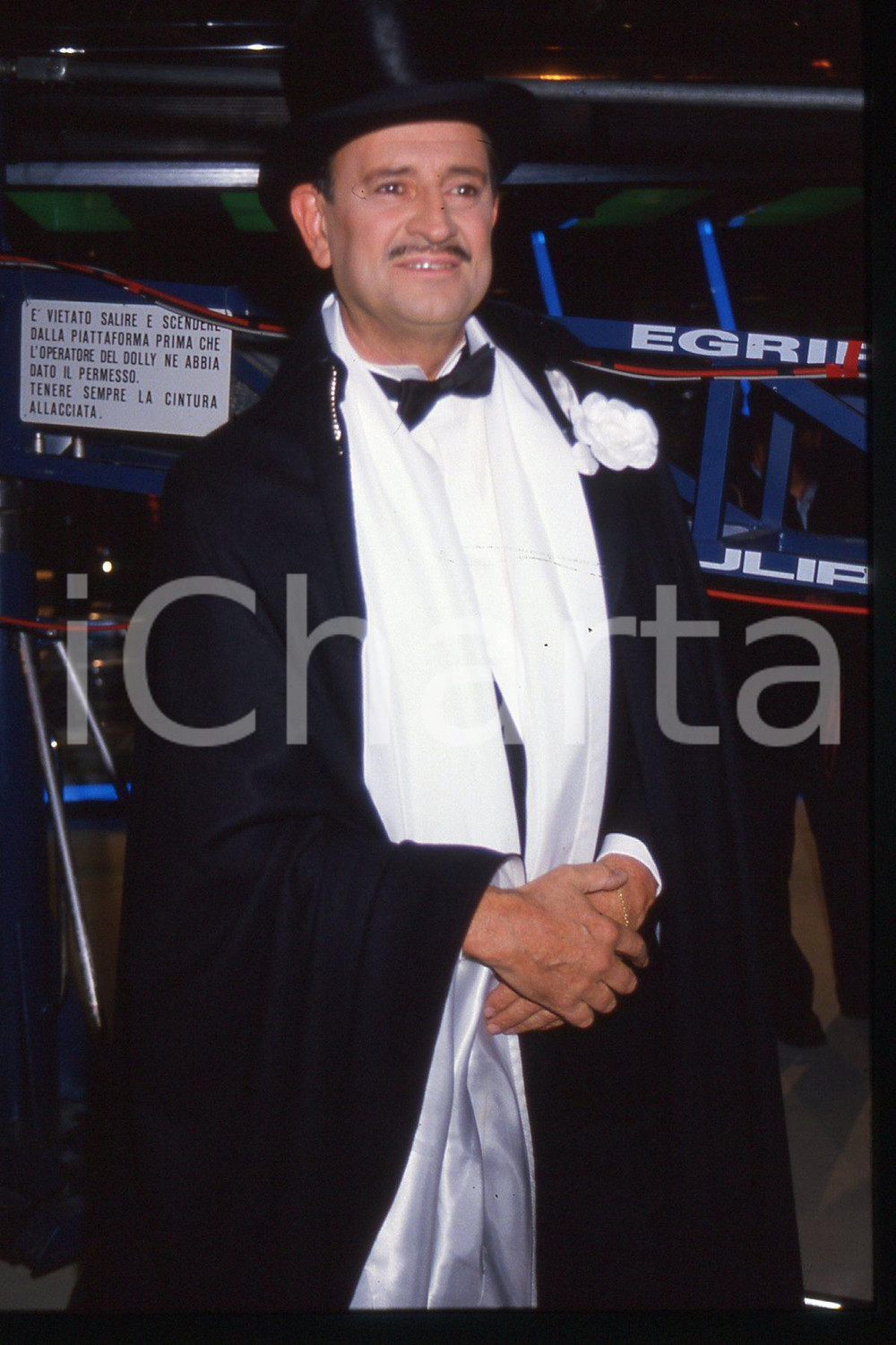 35mm vintage slide* 1990 ca ITALY - TV Georges DESCRIERES French actor (13)