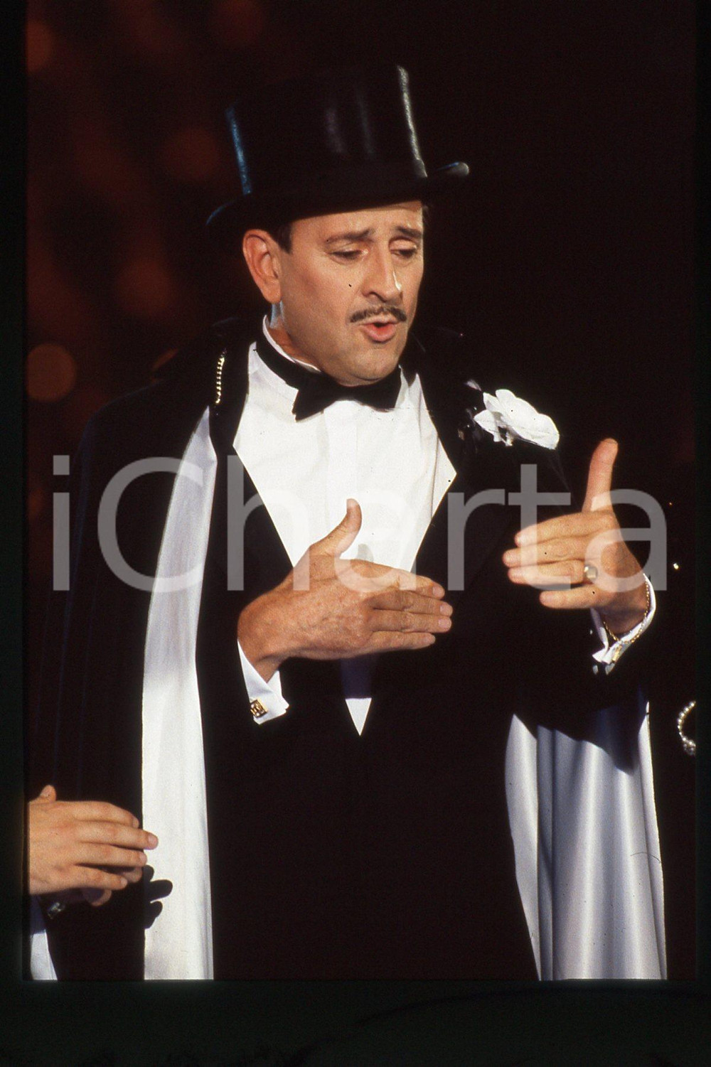 35mm vintage slide* 1990 ca ITALY - TV Georges DESCRIERES French actor (5)