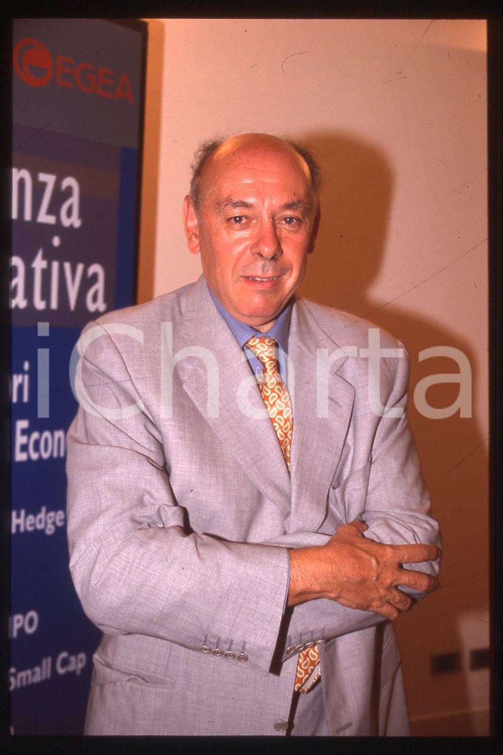 35mm vintage slide* 1996 ca MILAN ITALY Portrait of Alberto BERTONI (2)
