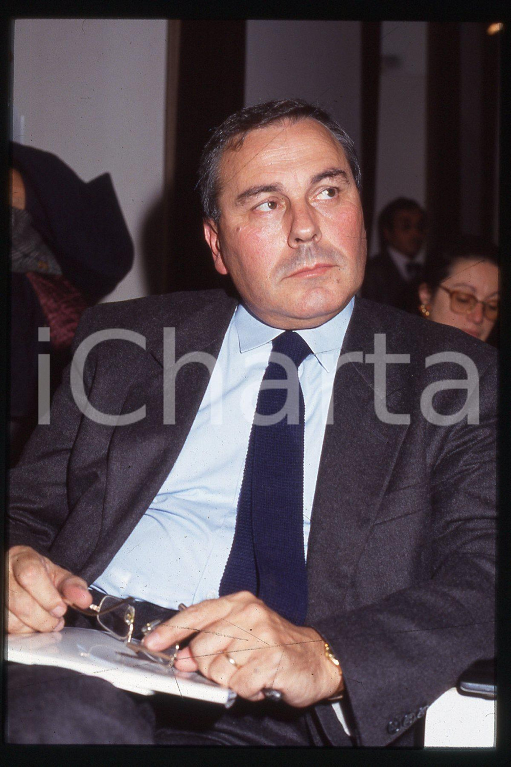 35mm vintage slide* 1996 ca VERONA Italian politician Luigi VIVIANI Portrait (3)