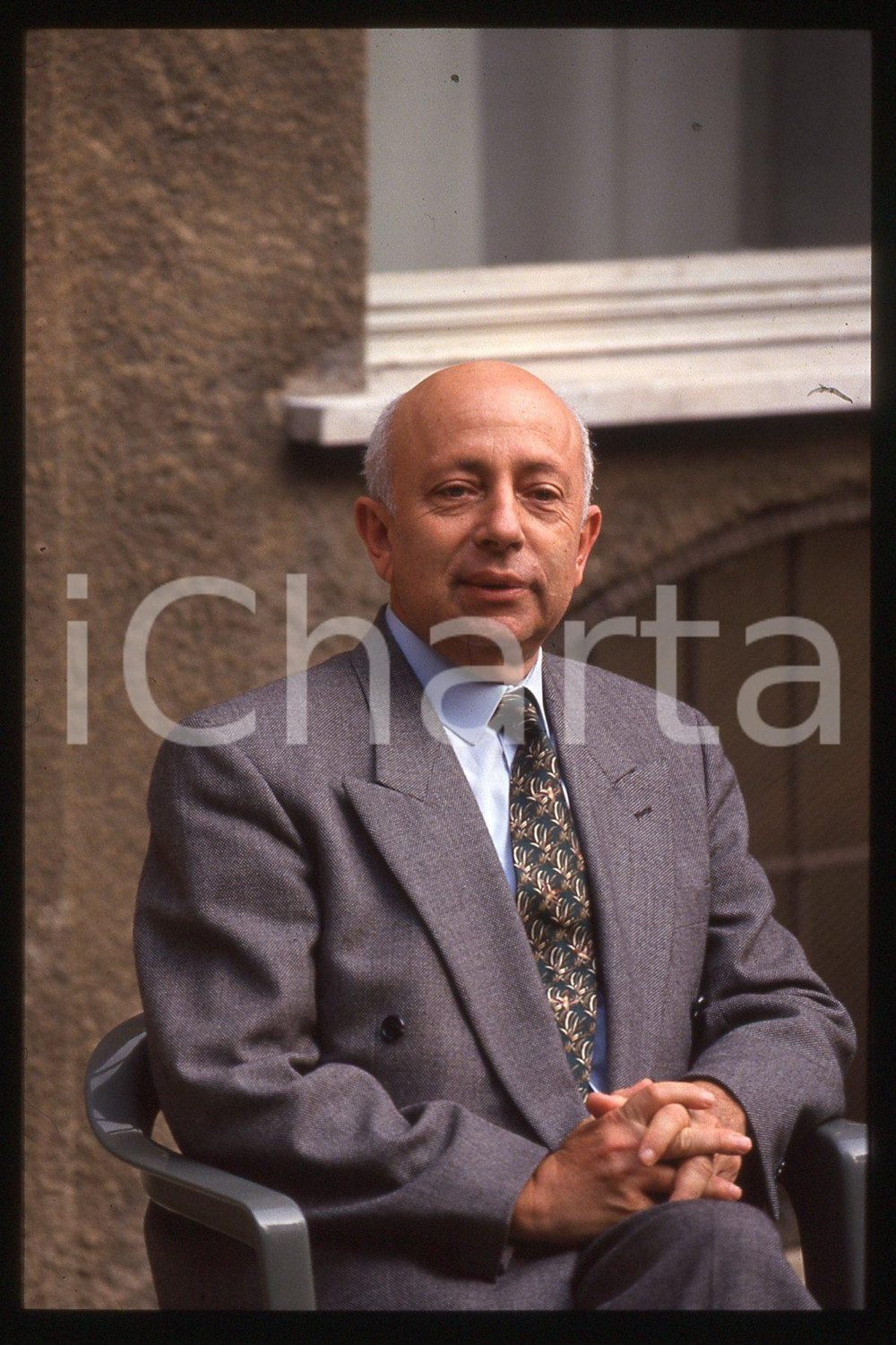 35mm vintage slide* 1991 ca ROME Israel's Ambassador to Italy Avi PAZNER (1)