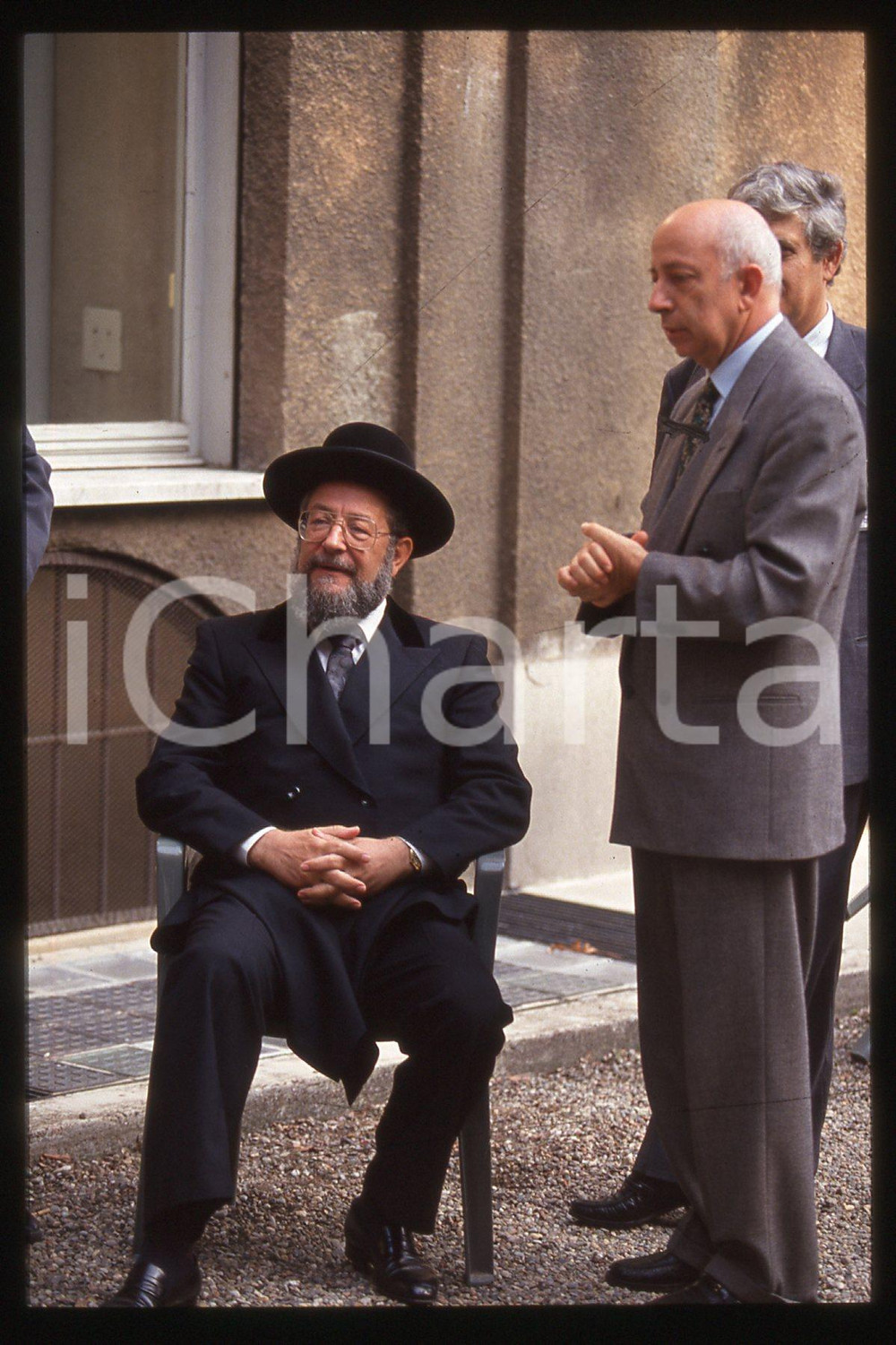 35mm vintage slide* 1991 ca ROME Israel's Ambassador to Italy Avi PAZNER (3)