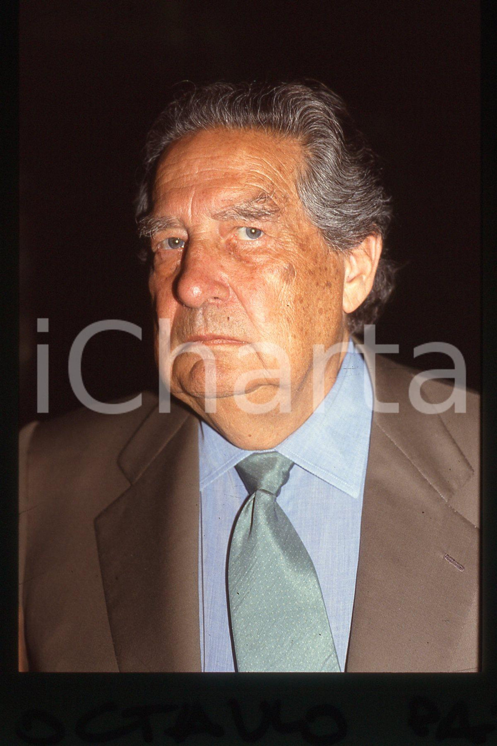 35mm vintage slide* 1992ca MILAN Nobel Prize winner for Literature Octavio PAZ 4