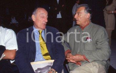 35mm vintage slide* 1995ca GIORNALISMO MILANO Guido VERGANI Emilio Tadini