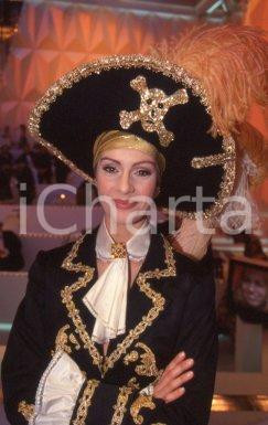 35mm vintage slide* 1995ca RAI Corinne BONUGLIA sul set (20)