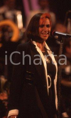 35mm vintage slide* 1990ca Daniela CARELLI durante un'esibizione (1)