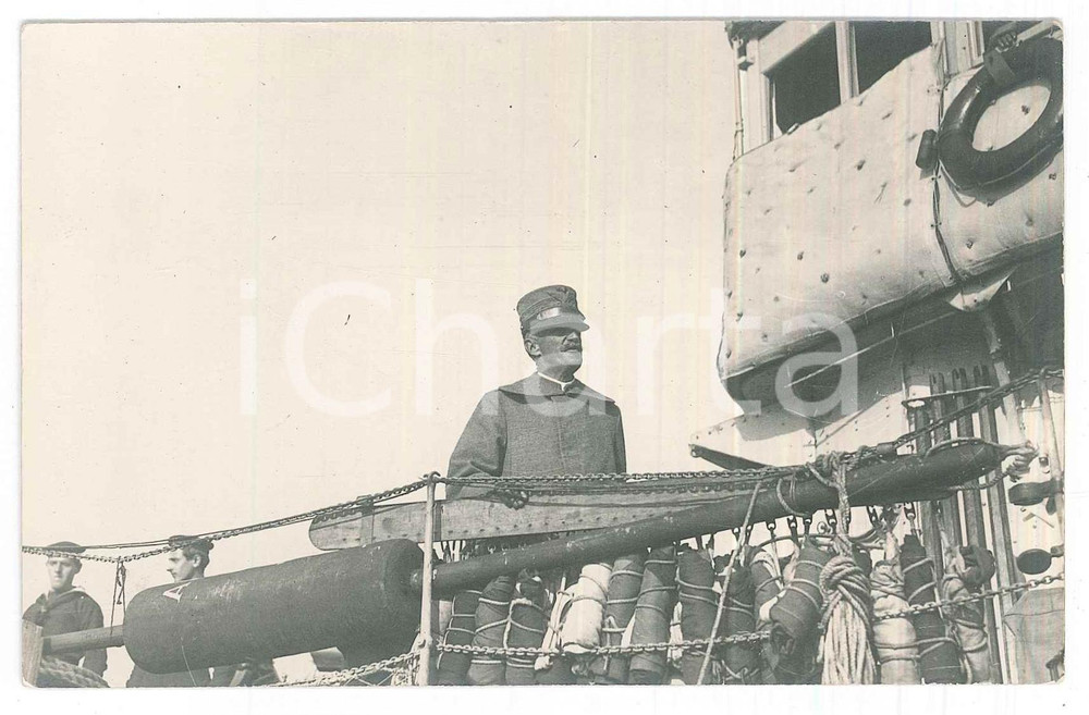 11 Novembre 1918 TRIESTE ITALIANA Vittorio Emanuele III a bordo dell' "Audace"