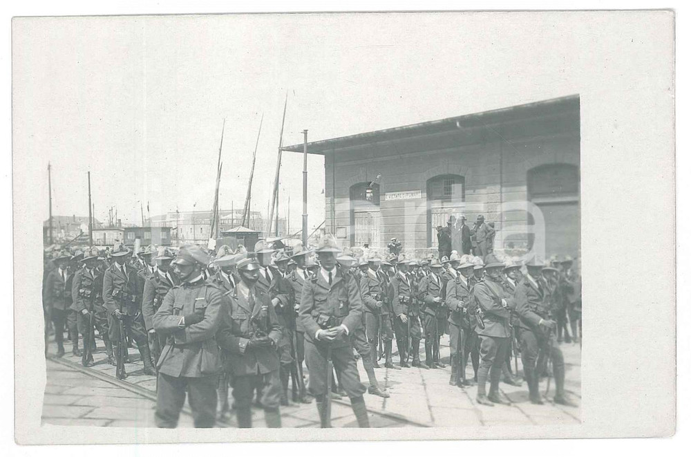 1920 ca TRIESTE ITALIANA - Regio Esercito - Evento militare (2) Foto 14x9 cm