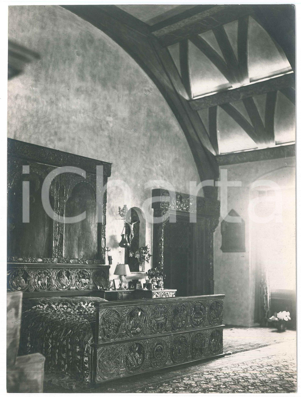 1930 ca ISTANBUL Bedroom of Queen Marie of ROMANIA - Photo Eva BARRETT