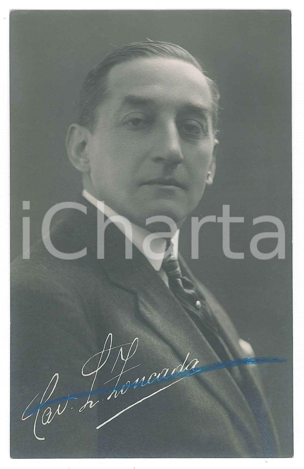 Cartolina originale da collezione 1930 ca TEATRO Luigi ZONCADA  Ritratto Fotocartolina 1