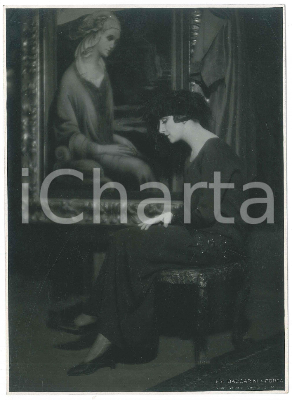 1925 ca TEATRO Vera VERGANI in "La Madonna" *Foto BACCARINI & PORTA