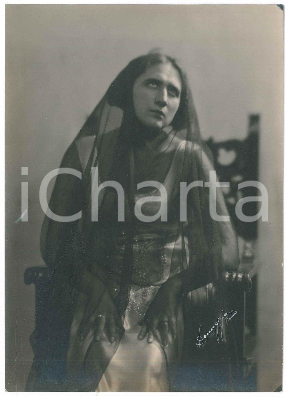 1935 ca TEATRO Guglielmina DONDI *Foto con autografo Umberto DONAGGIO