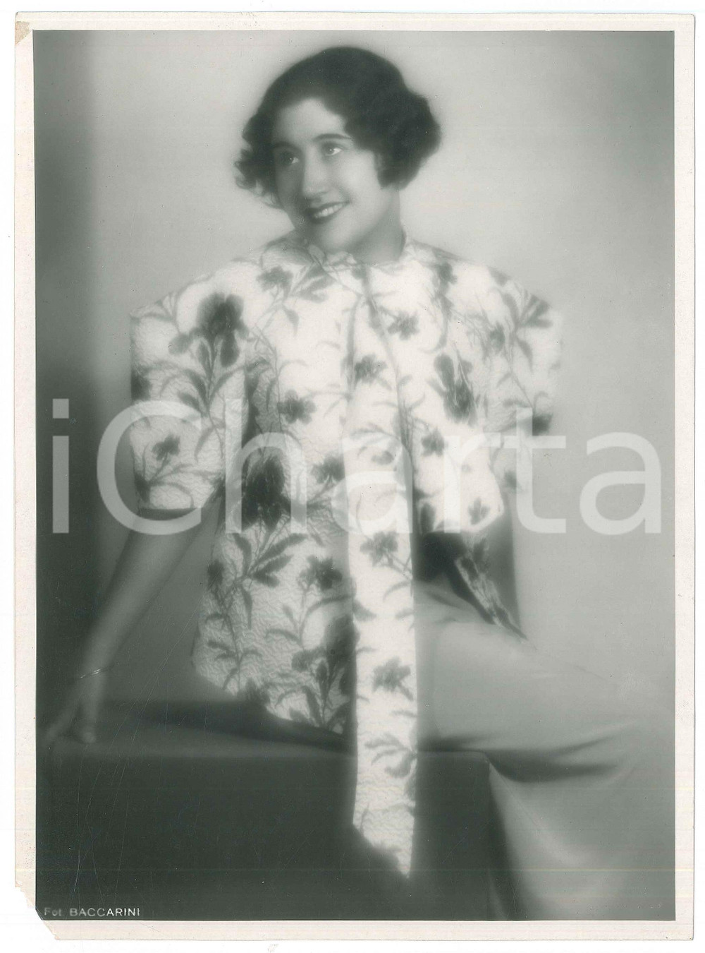 1930 ca MILANO TEATRO Attrice Anna CARENA - Foto Roberto BACCARINI 17x23 cm