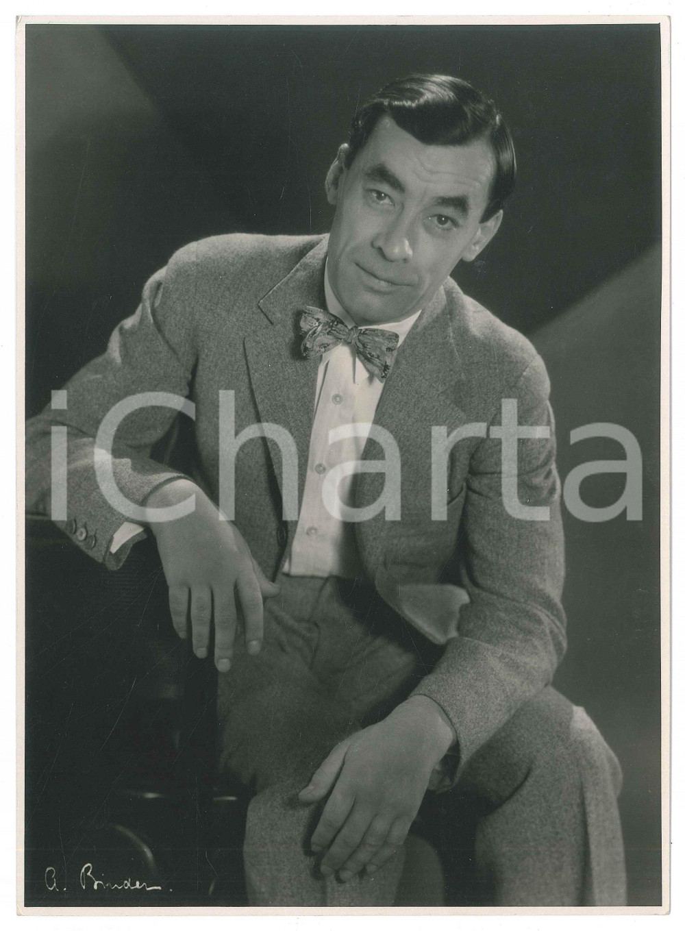 1935 ca CINEMA Attore Vladimir SOKOLOFF - Ritratto *Foto 18x24 cm