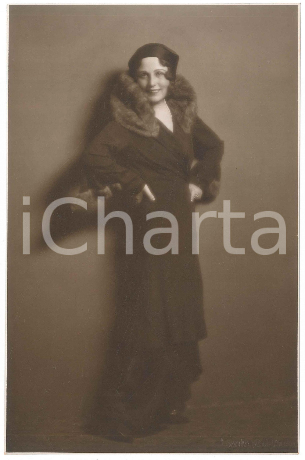 1930 ca TEATRO MILANO Ritratto di attrice *Foto Emilio SOMMARIVA 15x23 cm