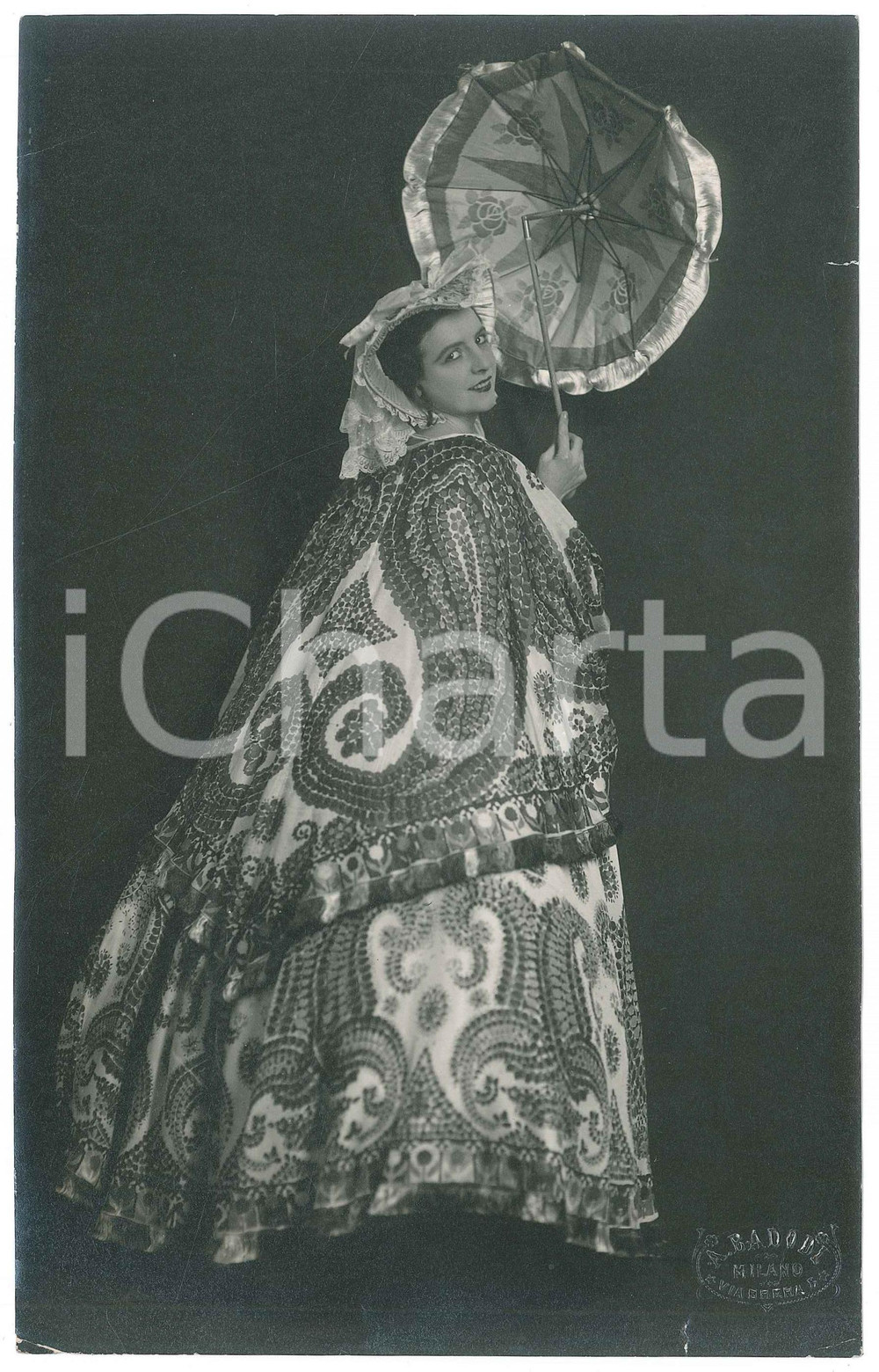 1930 ca ITALIA OPERETTA Cantante nei panni di Madama Butterfly *Foto BADODI