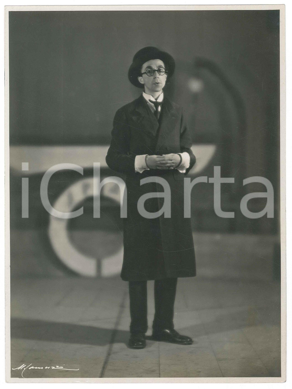 1932 OPERETTA MILANO Luigi PRALAVORIO in "Tre signorine poco vestite" Foto 17x23