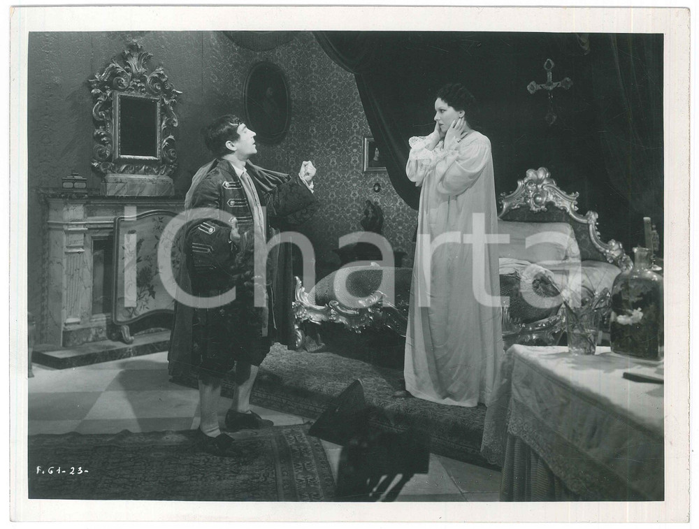 1930 ca CINEMA Film storico - Scena in camera da letto *Foto 24x18 cm