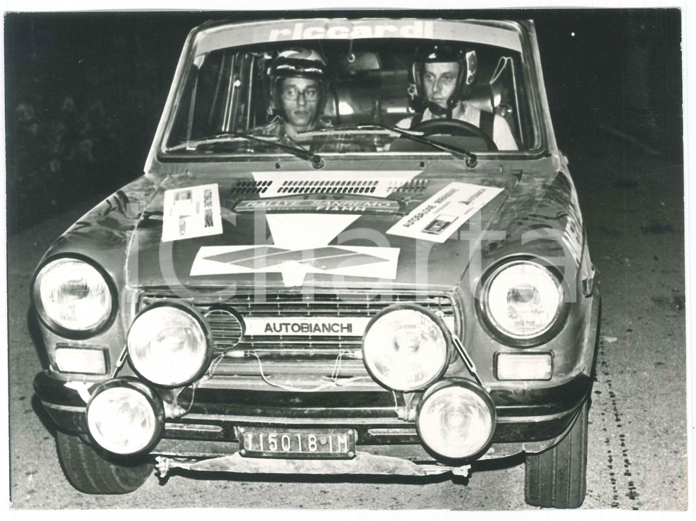 1975 RALLYE SANREMO Ugo AMEGLIO RIccardo RENNA su Autobianchi A112 Abarth - Foto
