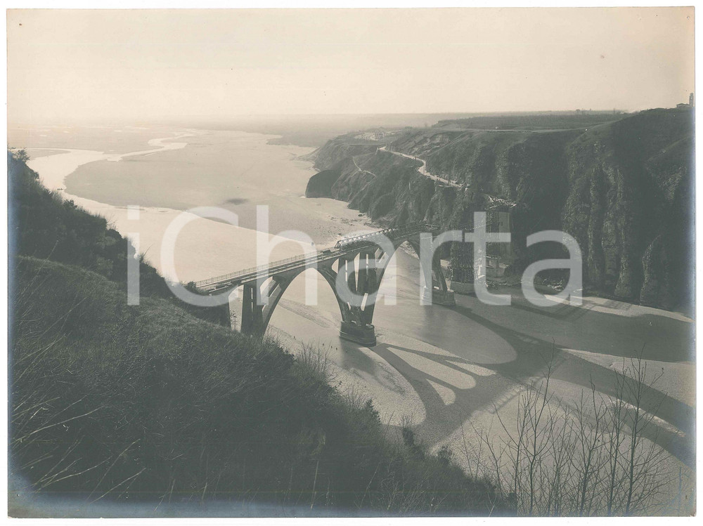 1919 Ponte di PINZANO AL TAGLIAMENTO (UD) Ricostruzione (4) Foto RARA 28x21 cm