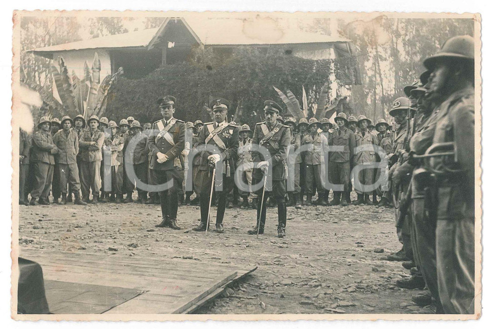 1939 A.O.I. ADDIS ABEBA Festa S. Barbara - Stato Maggiore italiano *Foto