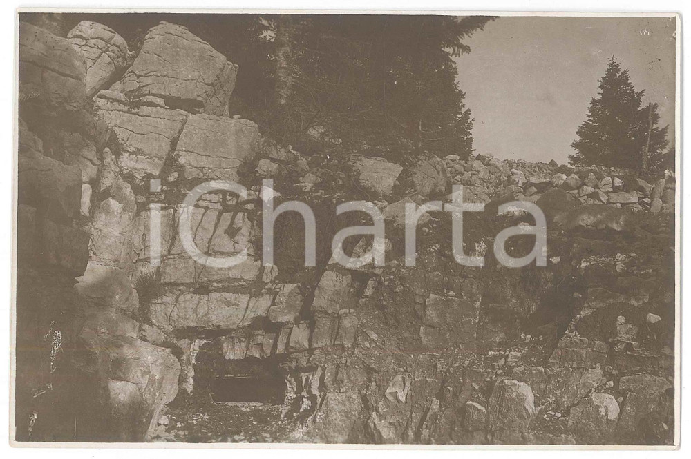 1918 WW1 Altopiano di ASIAGO - Monte RAITERTAL - Posto mitragliatrice *Foto