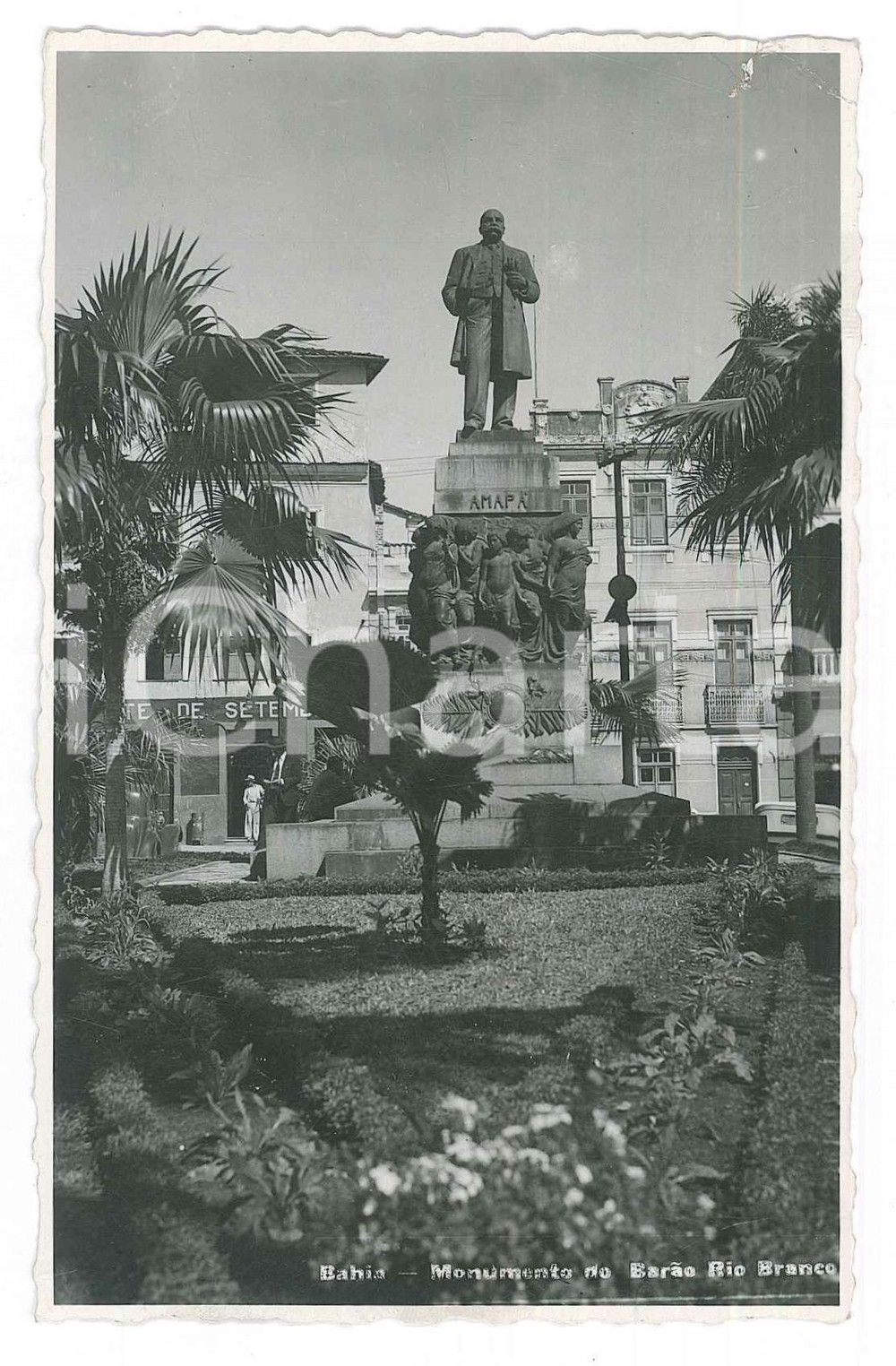 1934 BAHIA (BRASIL) Monumento do Barão Rio Branco *Postcard