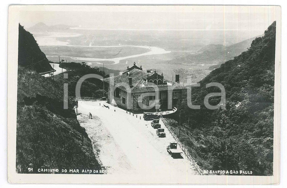 1939 BRASIL Caminho do Mar alto da serra - De SANTOS a SÃO PAULO - Postcard