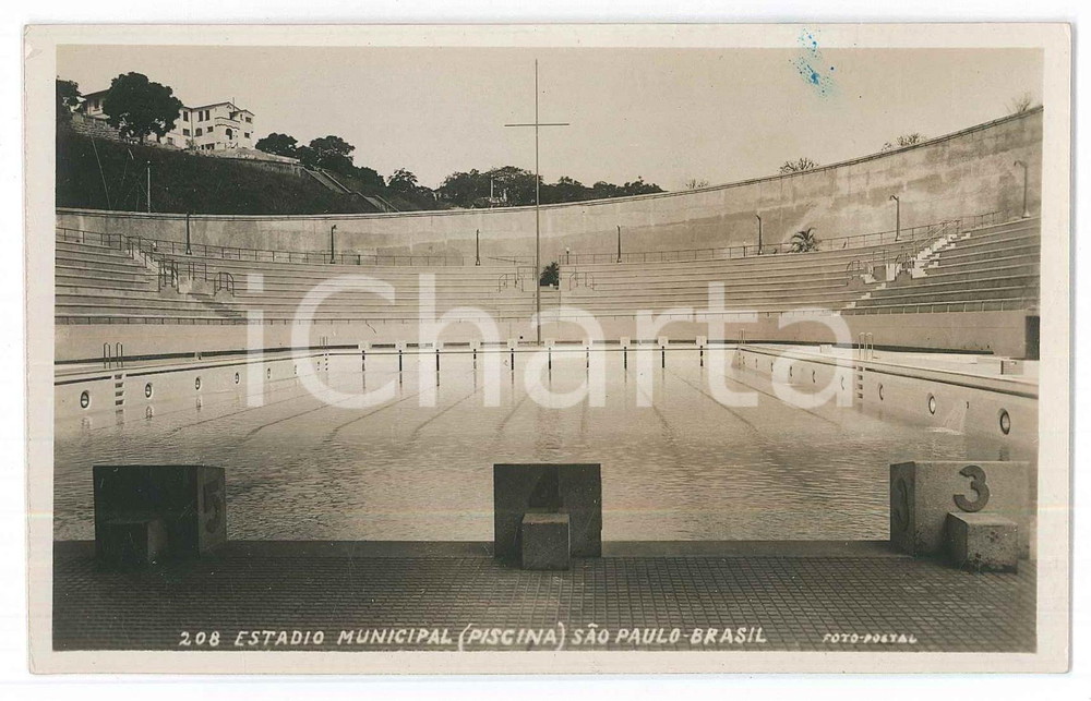 1940 SÃO PAULO (BRASIL) Estadio Municipal (Piscina) *Postcard