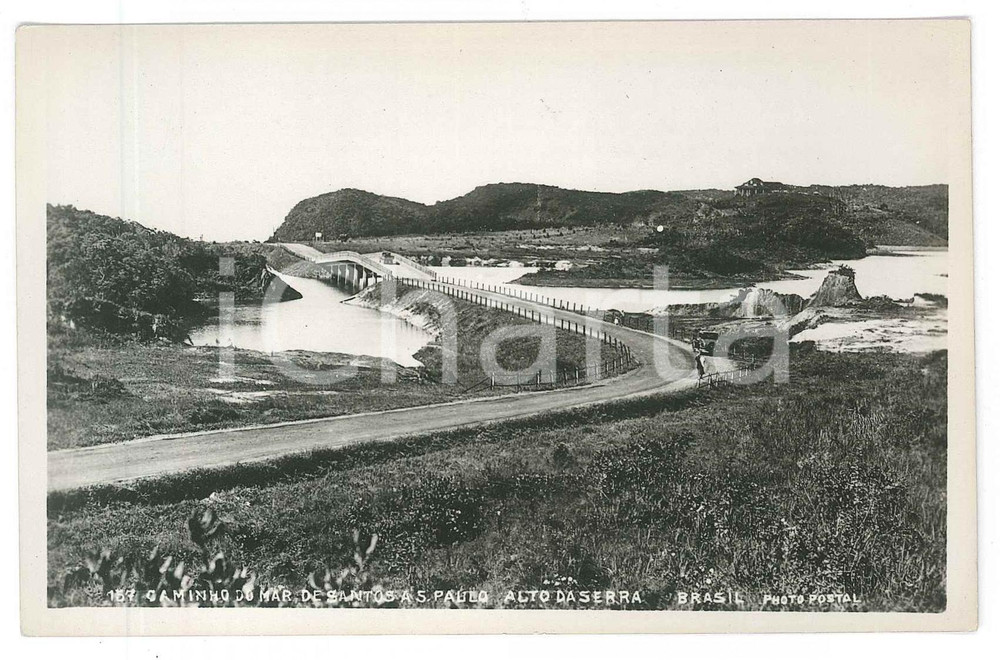 1940 ca BRASIL Caminho do Mar alto da serra - De SANTOS a SÃO PAULO - Postcard