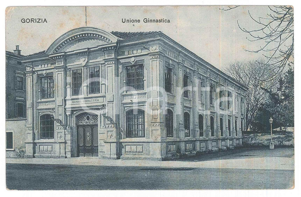 1908 GORIZIA - Palazzo dell'Unione Ginnastica *Cartolina FP VG