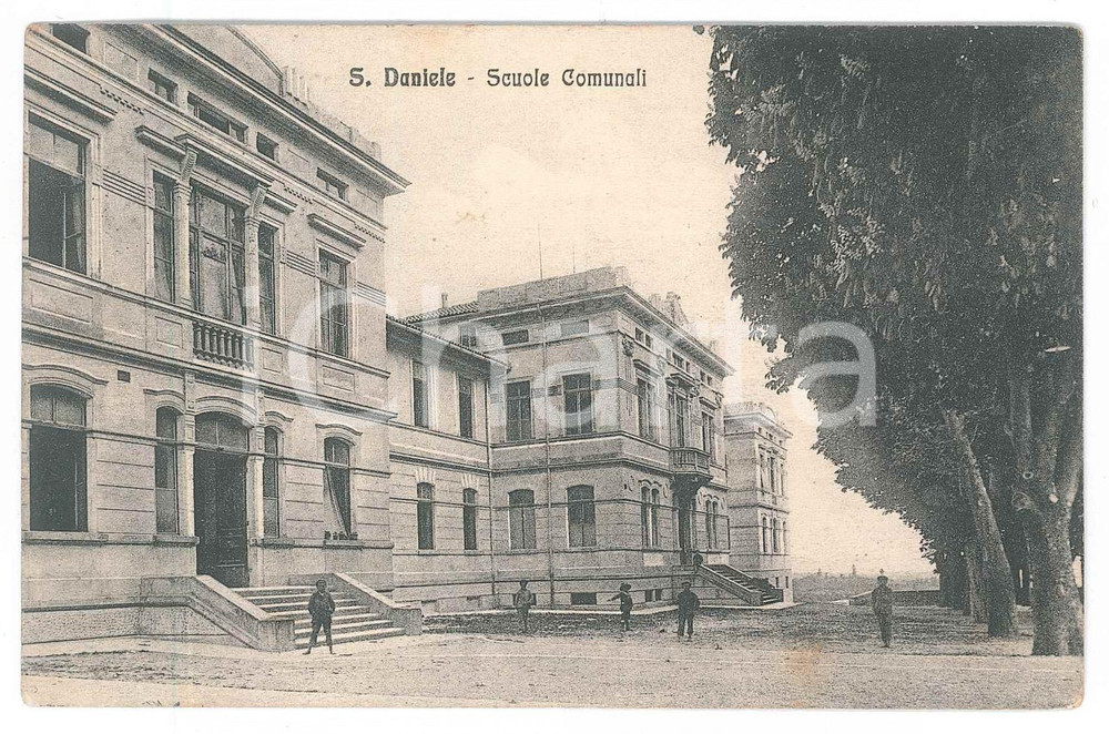 1914 SAN DANIELE DEL FRIULI (UD) Scuole Comunali *Cartolina ANIMATA bambini