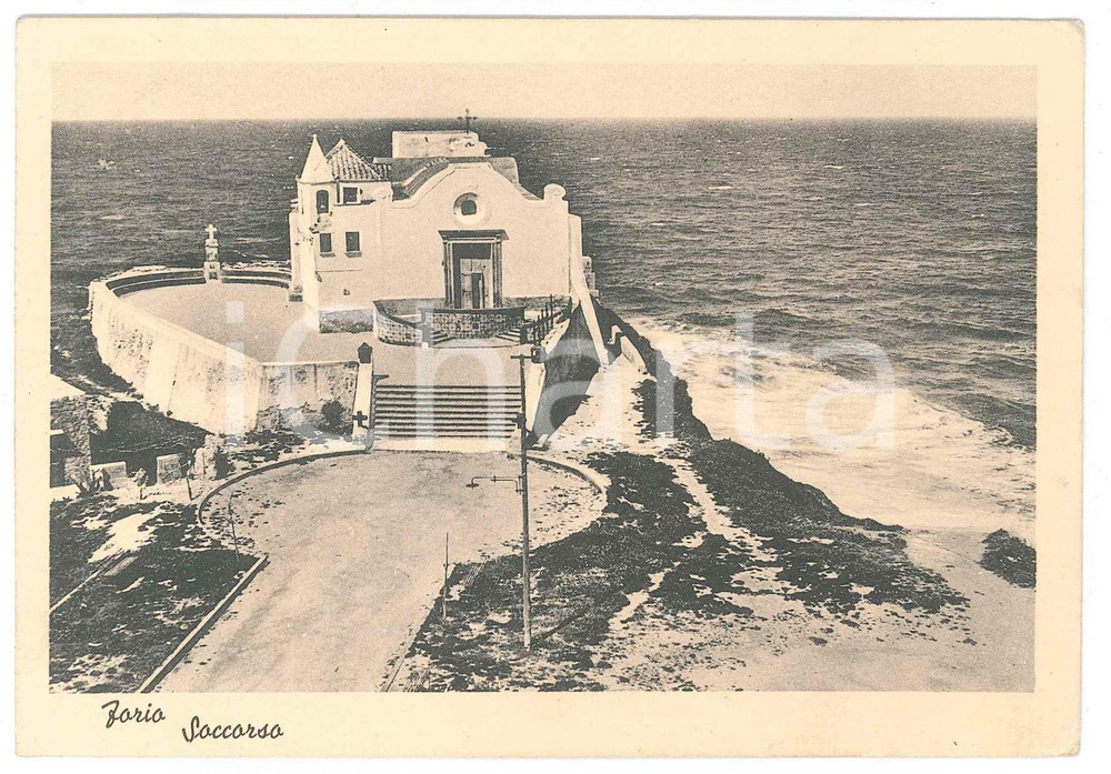 1942 FORIO D'ISCHIA Chiesa del Soccorso - Cartolina FG VG