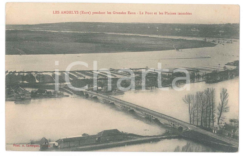 1910 ca LES ANDELYS (EURE) pendant les Grandes Eaux - Carte postale