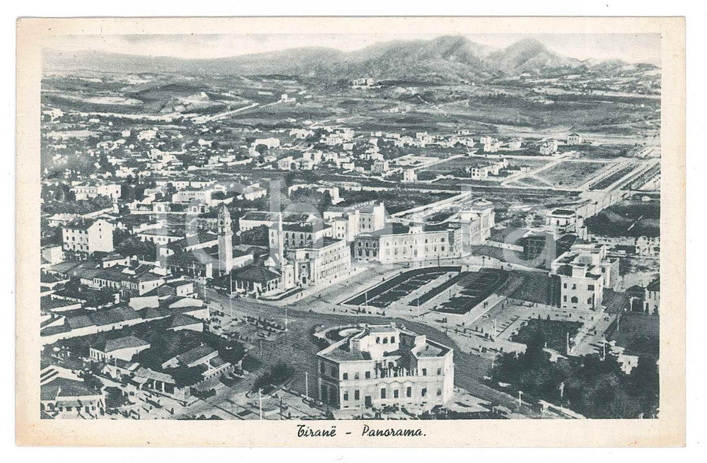 1941 TIRANA (ALBANIA) Panorama *Cartolina postale FP VG