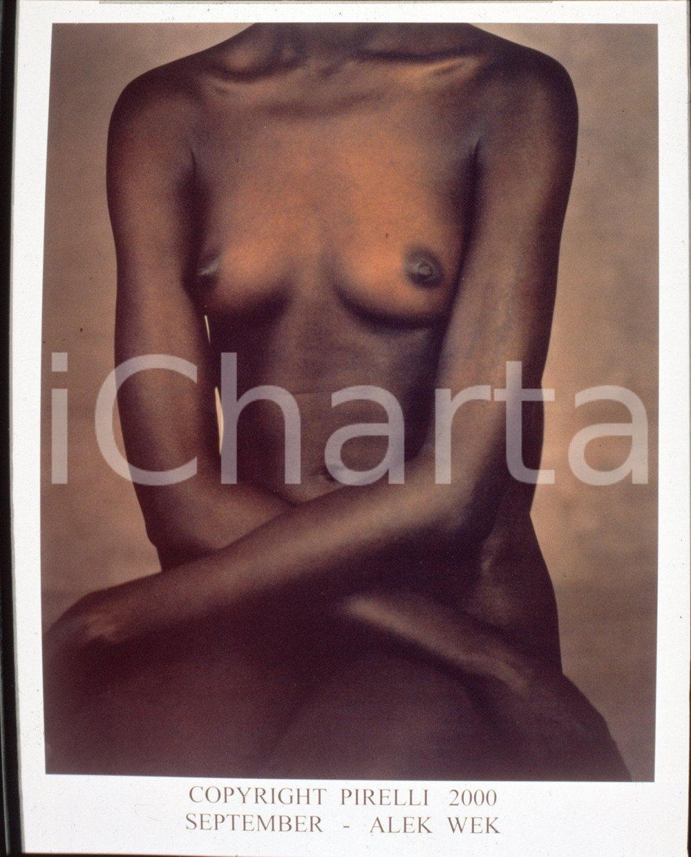 6x7 cm ORIGINAL Test NEGATIVE *PIRELLI Calendar 2000 - Alek Wek - September