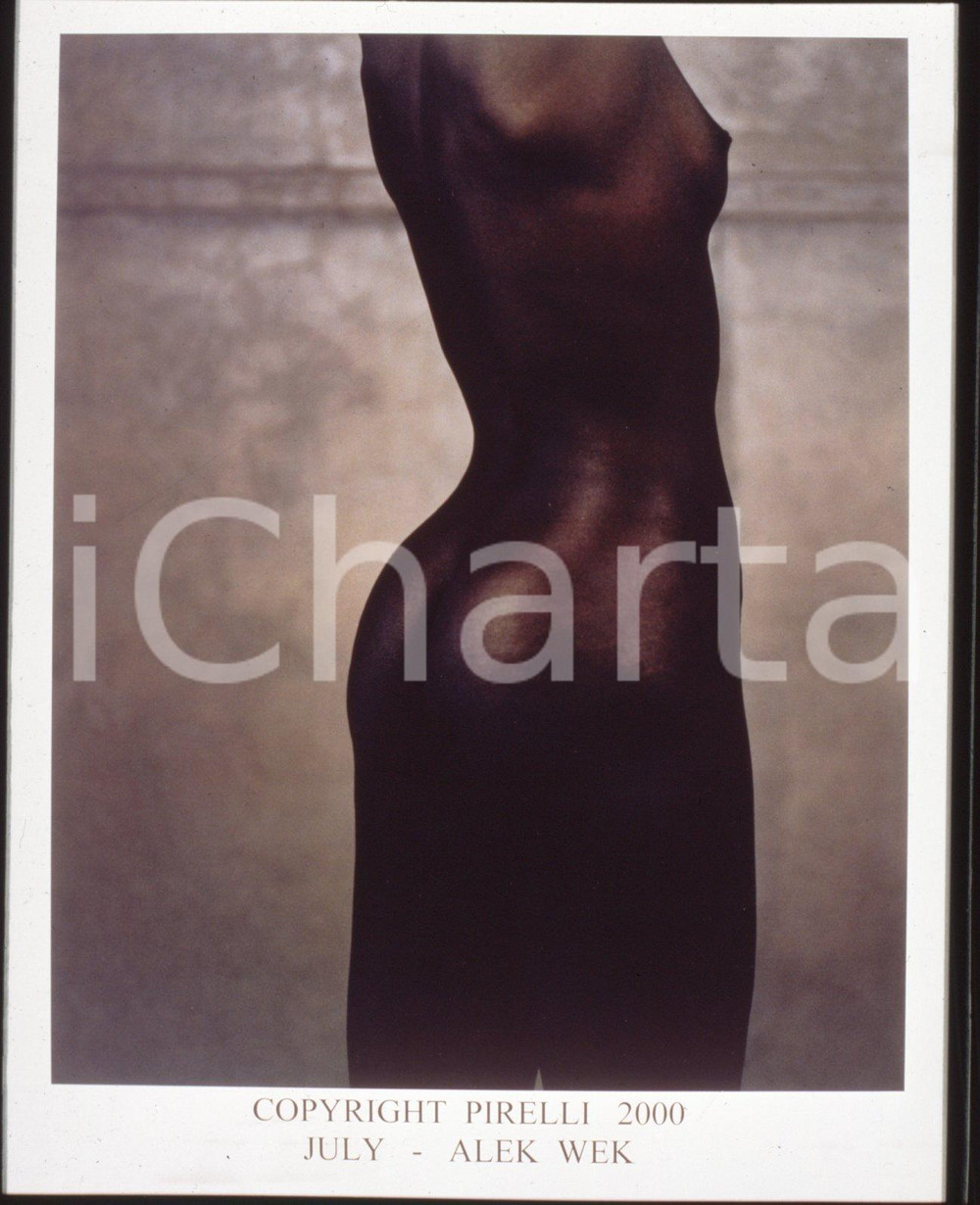 6x7 cm ORIGINAL Test NEGATIVE *PIRELLI Calendar 2000 - Alek Wek - July