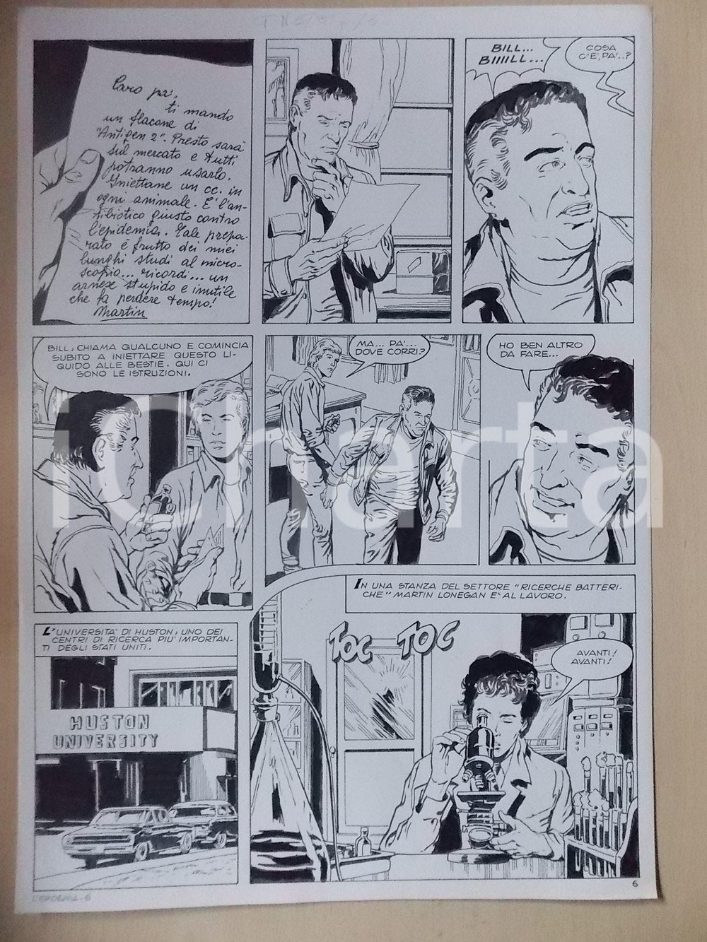 Opera d’arte autentica 1975 ca EPIDEMIA Luciano BERNASCONI Università di HOUSTON Tavola originale LUBE 1