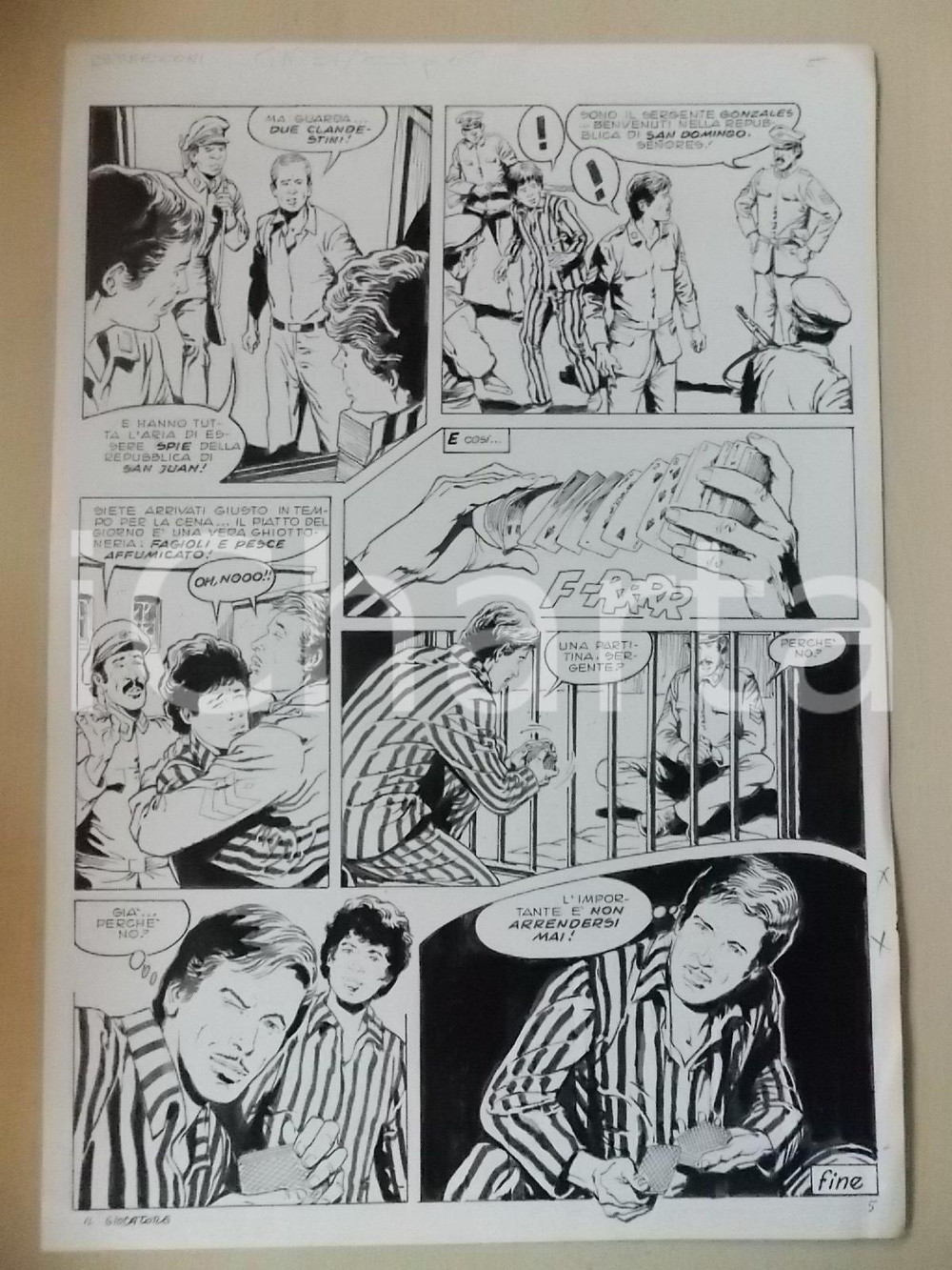 Opera d’arte autentica 1970 ca IL GIOCATORE Luciano BERNASCONI Gioco d azzardo in prigione Tavola LUBE 1