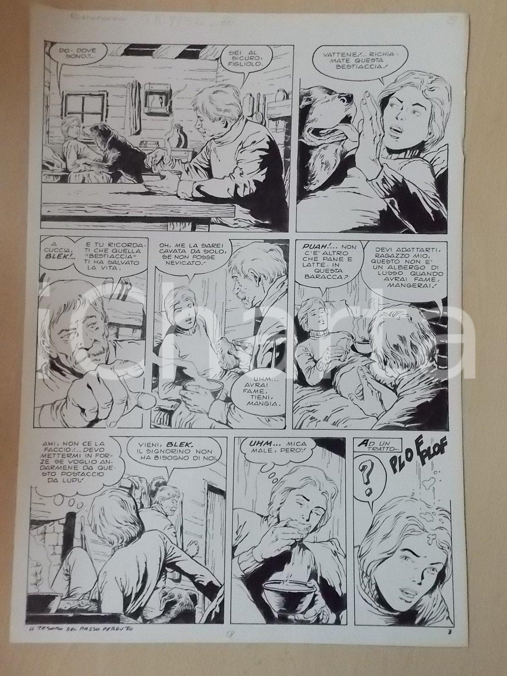 Opera d’arte autentica 1970 ca TESORO DEL PASSO PERDUTO Luciano BERNASCONI San Bernardo Tavola LUBE 1