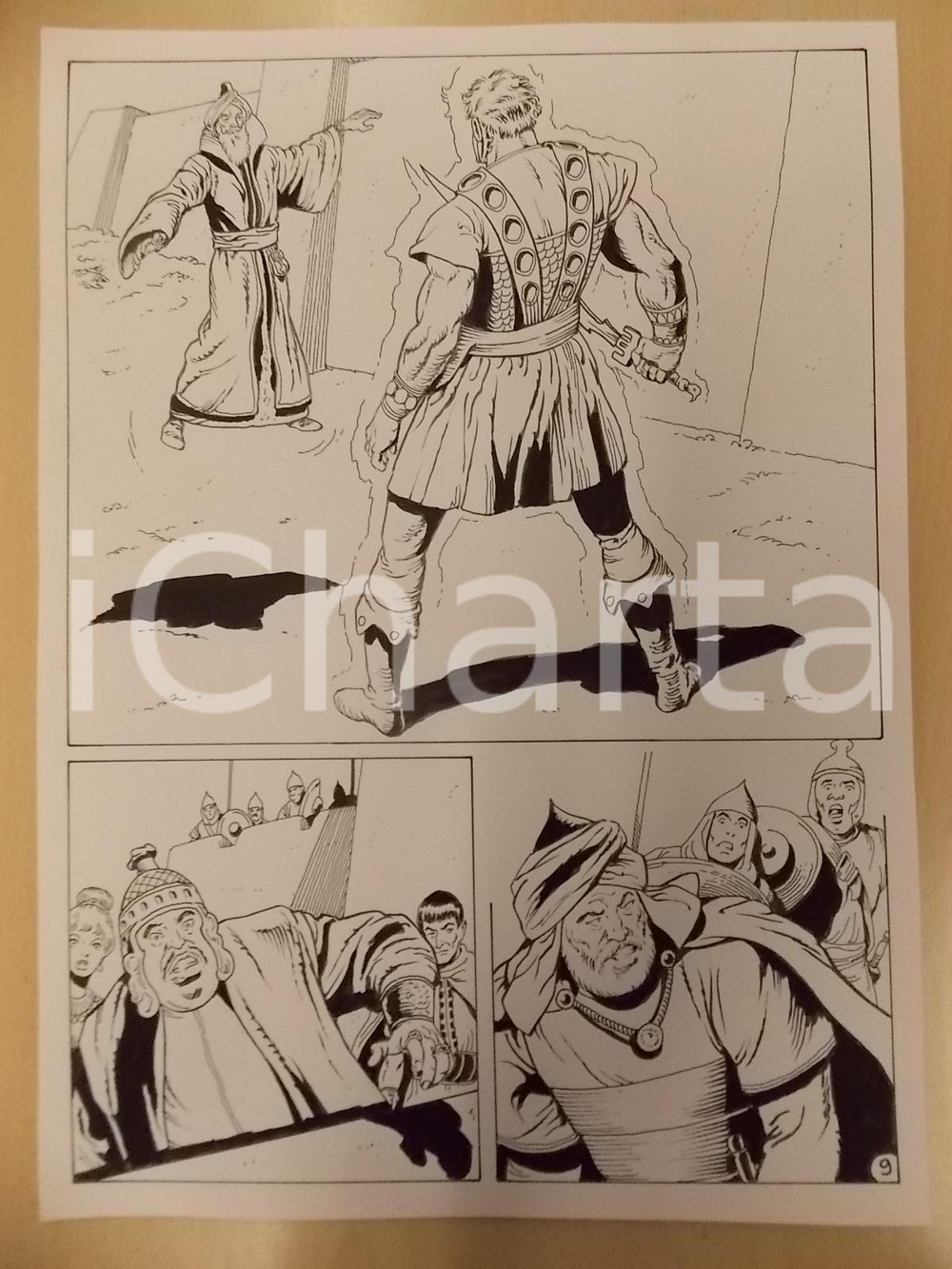 Opera d’arte autentica 1975 ca KABUR Luciano BERNASCONI Centurione robot cresce a dismisura Tavola LUBE 1