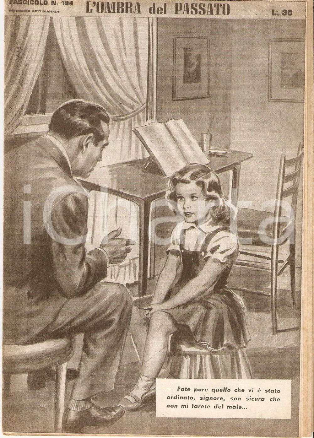 Giornale, rivista storica 1956 OMBRA DEL PASSATO Jean DE VALLORBE Bambina e istitutore Fascicolo 194 1