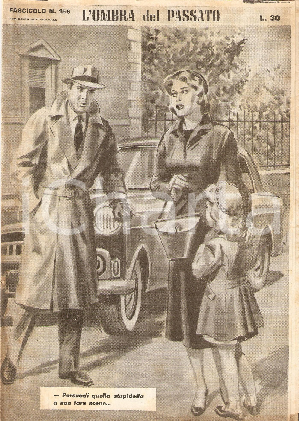 Giornale, rivista storica 1956 OMBRA DEL PASSATO Jean DE VALLORBE Investigatore privato e bambina Fasc 156 1