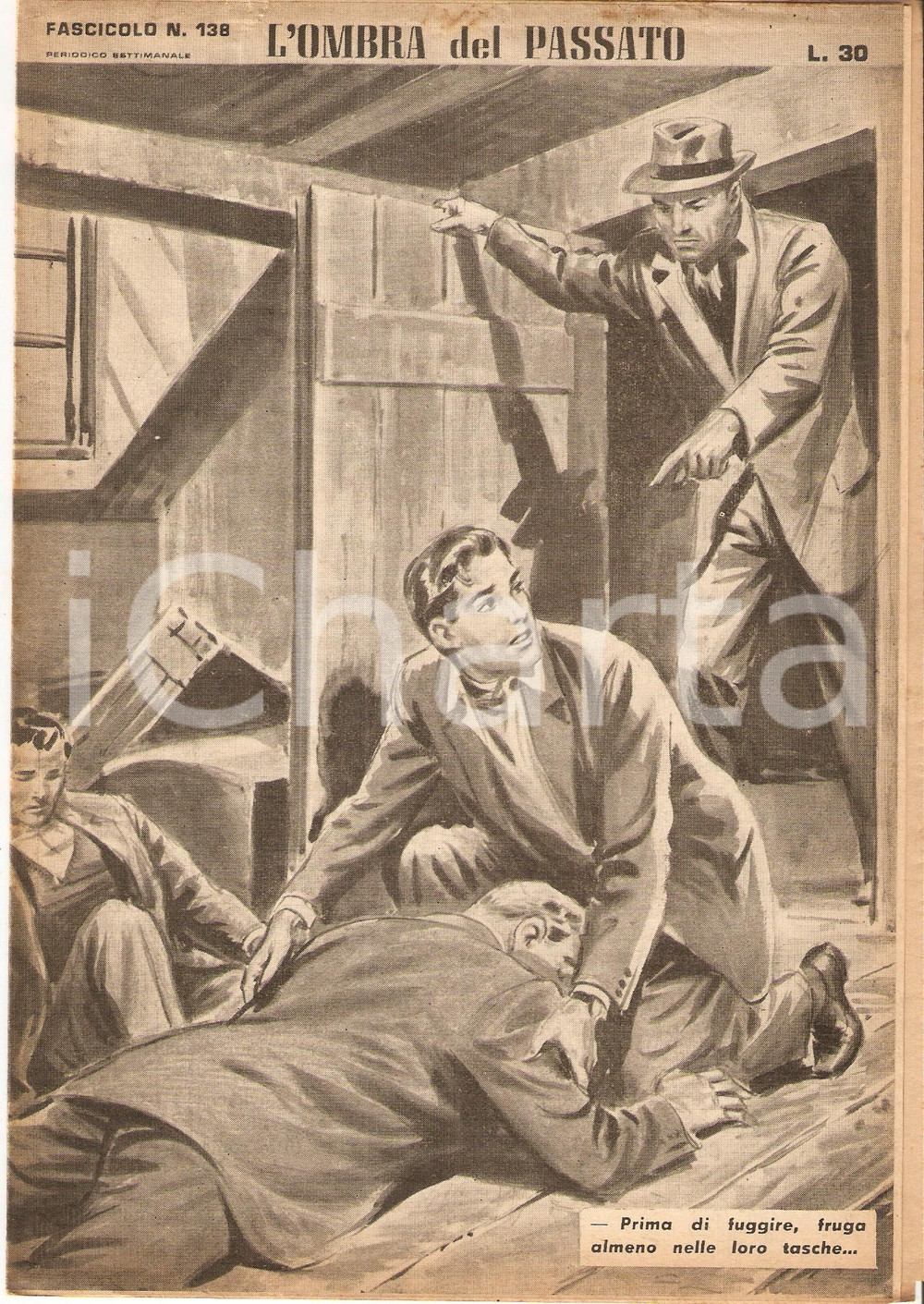 Giornale, rivista storica 1956 OMBRA DEL PASSATO Jean DE VALLORBE Ladro ruba a un defunto Fascicolo 138 1